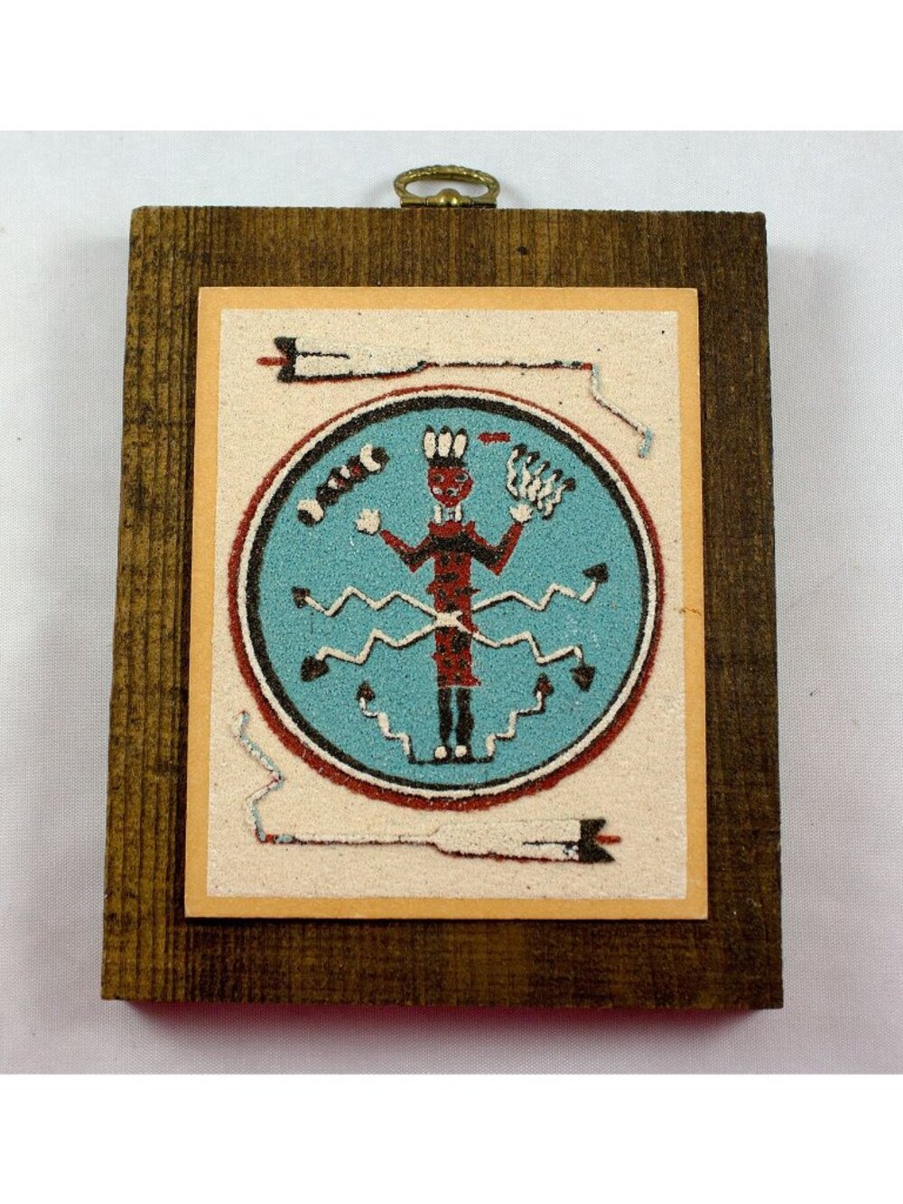 Navajo The Slayer of Alien Gods Sand Painting Rainbow Way Ltd Albuquerque NM